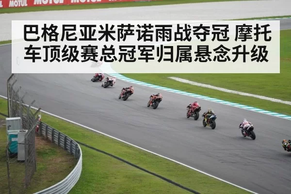 巴格尼亚米萨诺雨战夺冠 摩托车顶级赛总冠军归属悬念升级